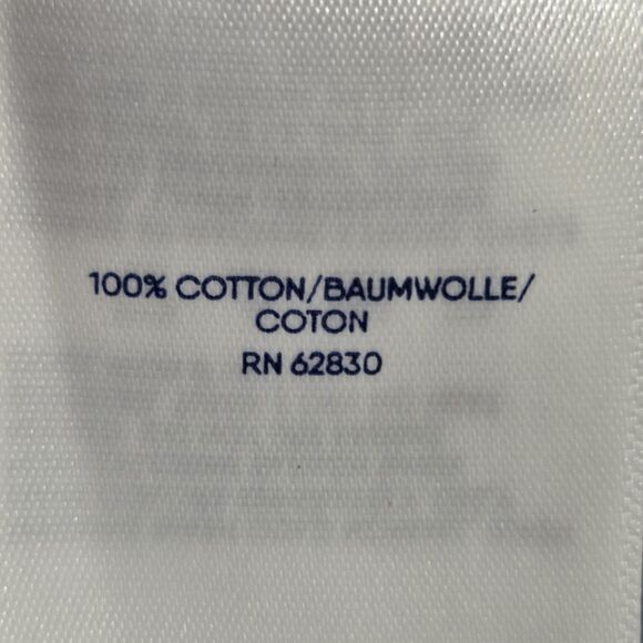 Lands' End T-Shirt Dress Large Blue White Striped Pockets Crew Neck Cotton New - Picture 5 of 11